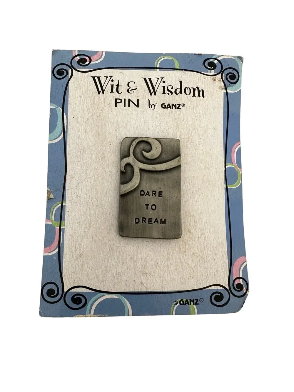 Vintage Ganz Wit and Wisdom Brooch on Original Packaging